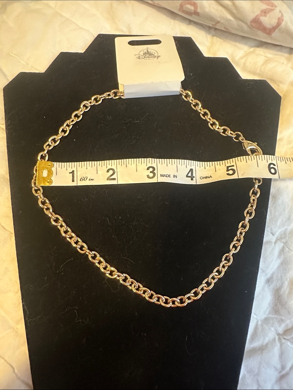 Disney Mickey Mouse Icon Chain Necklace NWT Gold Tone - Picture 8 of 9